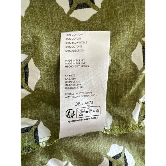 Anthropologie Green Print Maxi Dress XL - Picture 8 of 8
